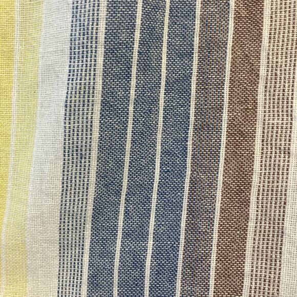 THML Rainbow Stripe Tassel Midi Dress Sz XS 100% Cotton Summer Beach Casual Boho - Picture 5 of 13